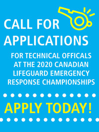 Call for Applications: Officials for the 2020 Canadian Lifeguard Emergency Response Championships
